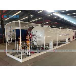 ASME 20cbm 10MT Skid Mounted LPG Gas Refilling Plant