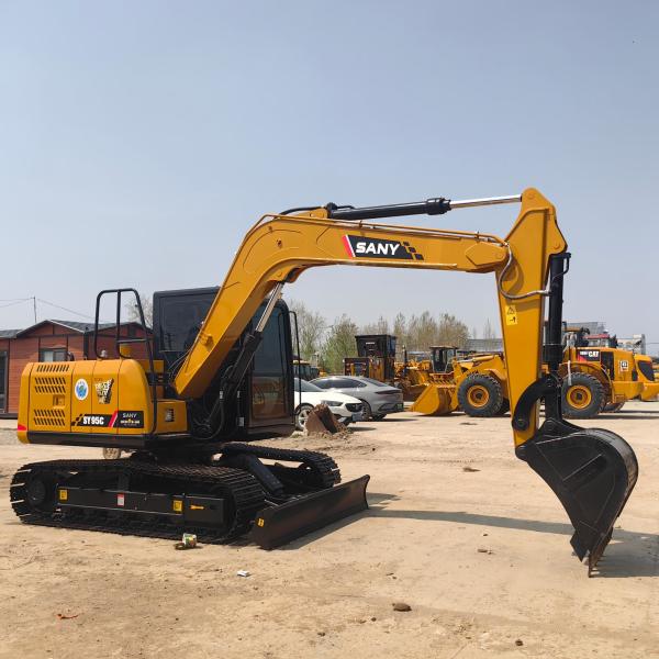 Original Brand Sany 95c High Quality Used Excavators 9 Ton Mini Crawler Digger for Construction