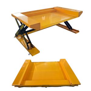 1000kg Hydraulic Low Profile Lift Tables Electric Zero Type Max Height 810mm