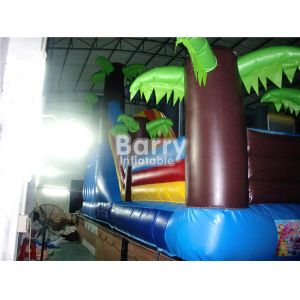 Tarpaulin Inflatable Combo Games Tress Bouncy Castle Amusement Park