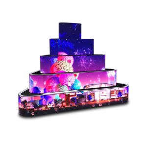 Indoor 360 Degree Curved Round LED Display P1.86 Flexible LED Screen For Trade