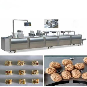 China Popped Rice Bar Forming Machine With Rectangular Shape Peanut Bar Making Machine on sale