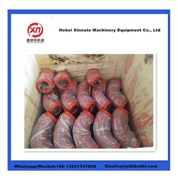 R275x90D Cast Concrete Pump Elbow Single Wall Twin Wall 20# Concrete Pump Pipe Bend