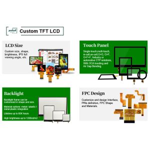 Polcd 240x320 Led Backlit Tft Lcd Display 2.4 Inch LCM 260 Nit Brightness Lcm