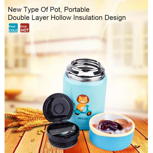 Kids school food flask stainless steel food storage container stainless steel soup container smoldering pot thermo hot food pot