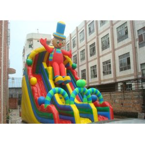 Exciting Clown Durable PVC Commercial Huge Inflatable Slide Rental