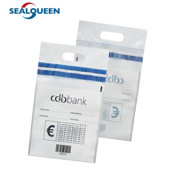Buy A4 Size LDPE Security Bag Plastic Tamper Evident Bank Deposit Bags For Cash at wholesale prices