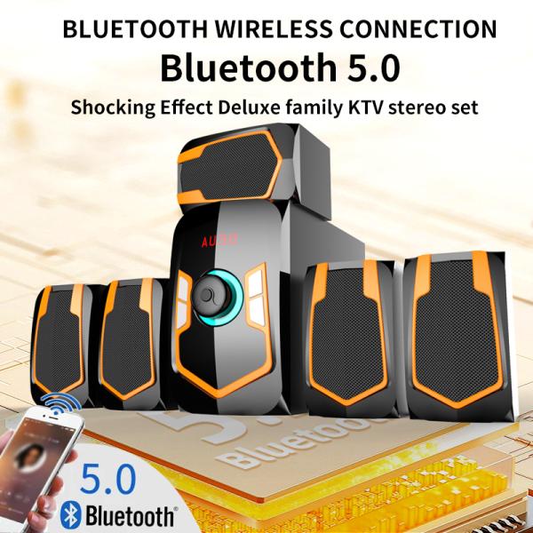 Private Mold Yes Wooden Cabinet Hifi 5.1 Speaker Home Theatre System USB Communication