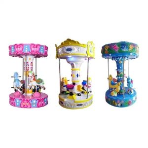 ODM Coin Operated Carousel Ride Amusement Park Horse Carousel Kiddie Ride