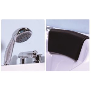 Customized Modern Corner Whirlpool Bathtub Freestanding Spa Tub Computer Control