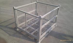 China Galvanizing Wire Mesh Storage Cage / Wire Container For Warehouse Use Steel Container Cage for Warehouse Storage on sale
