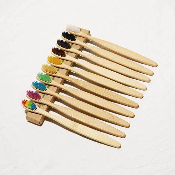 Buy OEM 100 Recyclable Bamboo Charcoal Toothbrush Biodegradable For Adults at wholesale prices