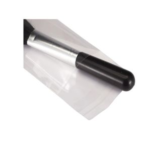 new trendy products white back plastic makeup brushes sealed header clear opp