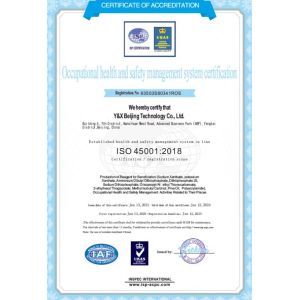 Y&X Beijing Technology Co., Ltd. Certifications