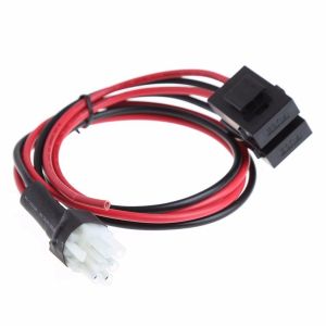 6 PIN Power Cord Cable 1M 30A Fuse For Yaesu Short Wave