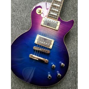 Human Free shipping Tiger stripes standard model Electric Guitar LP guitar