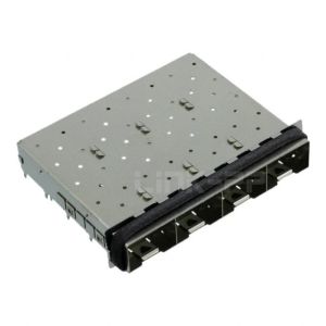 TE 2057833-1 CONN SFP+ CAGE 1X4 PRESS-FIT R/A Through Hole Press-Fit Mount