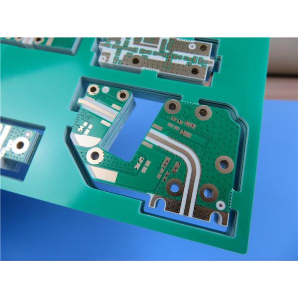 Rogers 25mil 0.635mm TMM10 Microwave PCBs Chemical Gold and Green Solder Mask for Dielectric Polarizers and Lenses