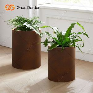 Powder Coated Vertical Metal Wall Hanging Planter Box Flower Pot