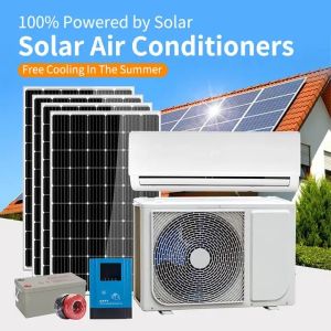 China Soonest Split 12000 Btu AC DC Solar Air Conditioner Heating Solar Multi Zone Air Conditioner Grid Solar AC Air Conditioner on sale