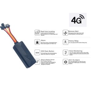 SOS Help Call Audio Monitor 4G GPS Tracker Widely Voltage For Scooter Motor