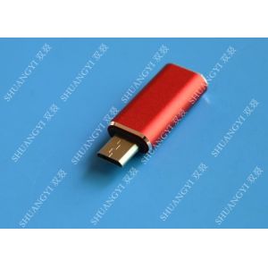 Red USB 3.1 Type C Male to Micro USB 5 Pin Micro USB Slim For Cell Phone
