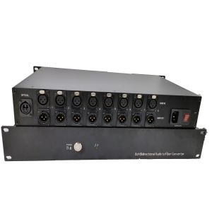 8ch Bidirectional Balanced Audio To Fiber Converter