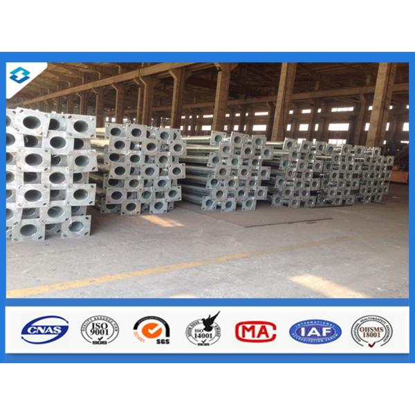 Buy 7.6m High 3mm Thick Conical Hot Dip Galvanized Street Light Steel Pole at wholesale prices