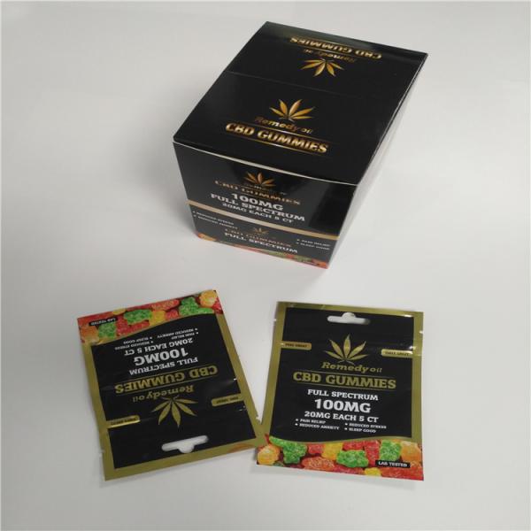 SGS Certificated Herbal Incense Packaging Smell Proof Edible Mylar Bags UV Printing