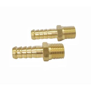 3/8" Barb X 3/8" NPT Male Brass Hose Barb Fittings CNC