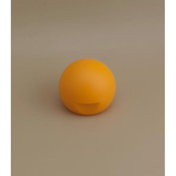 Buy Yellow Plastic Smooth Matte Spherical Lid for Cosmetic Bottles at wholesale prices