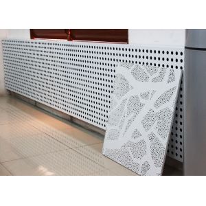 Quality High strength Perforated Aluminum Wall Panels with Accoustical Backing for sale