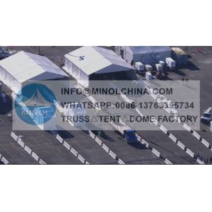 Large Scale Temporary Vaccination Site 1000 Sqm 50m Width