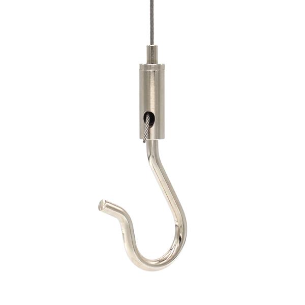 Customize Hanging Aircraft Adjustable Steel Cable Gripper With Snap Hook