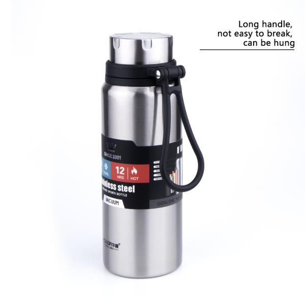 2020 New Design Wide Mouth Portable Sports Drinking Metal Water Bottle, Double wall Stainless Steel Insulated Hydro Vacuum Flask