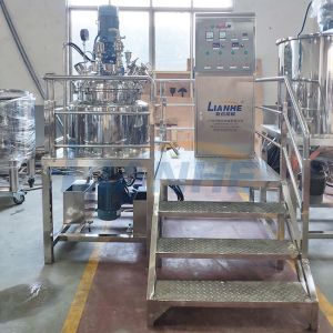 65 Rpm 100L Vacuum Emulsifier Mixer Homogenizer For Cosmetic