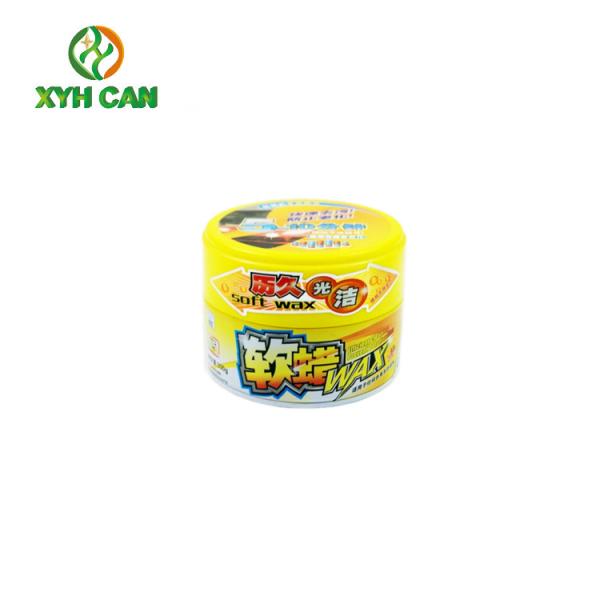 Wax Tin Can Golden Car Wax Packaging Eco-Friendly Small Metal Tins