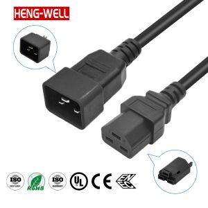 C20 C21 Extension Power Cord UL Certificated Customised Cable Connector