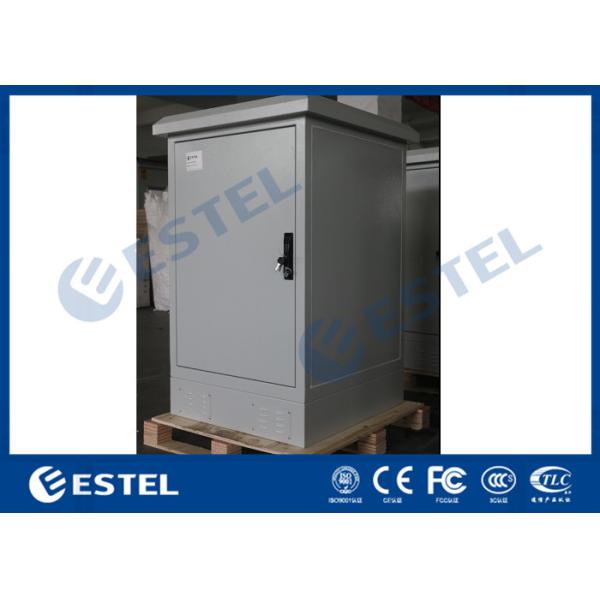 Buy Solid Structure Outdoor Telecom Cabinet IP55 Galvanized Steel With Front Rear Access at wholesale prices