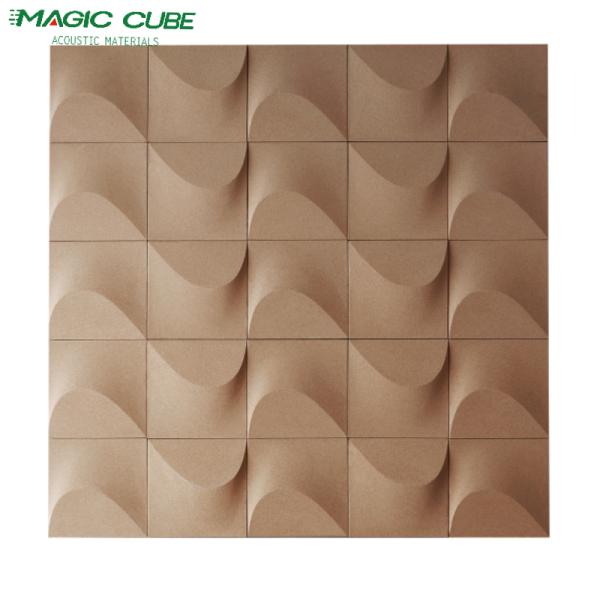 Buy Soundproof Recycled 3D Polyester Fiber Acoustic Panel for Space Decoration at wholesale prices
