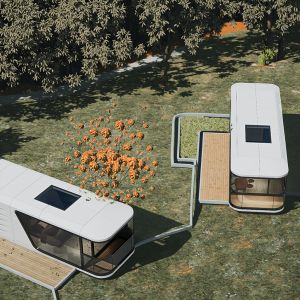 Space Capsule House Modular Living System with Thermal Insulation