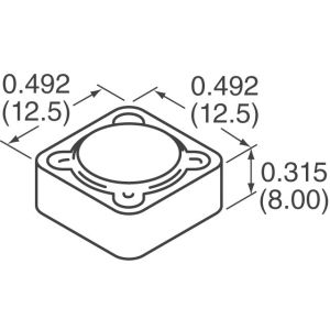 DR127-6R8-R High Power Density, High Efficiency, Shielded Inductors