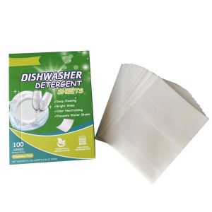 ODM OEM Dish Washing Sheets Eco Friendly Dishwasher Cleaning Sheets