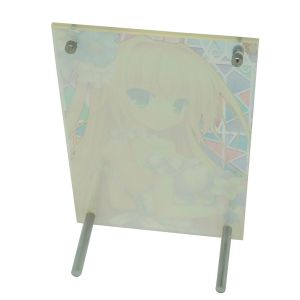L shape acrylic advertising display stand menu display
