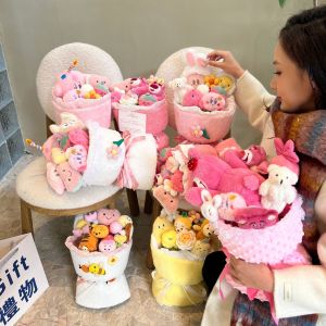 Mother's Day Gifts Valentine's Day Large Cartoon Doll Flower Bouquets Finished