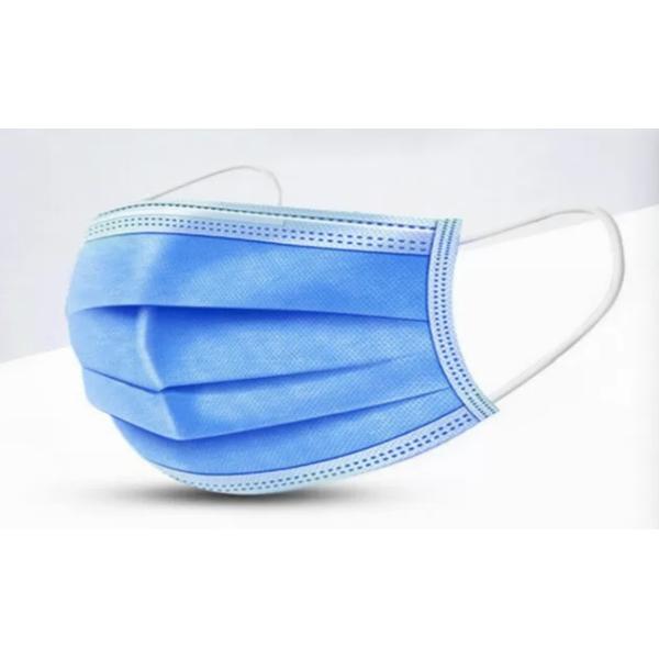 Buy High Strength Disposable Medical Mask Elastic Earloop Style Low Breath Resistance at wholesale prices