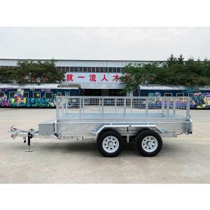 12x5 Hydraulic Tipper Trailers Hot Dipped Galvanised Box Trailer Silver 4000kg