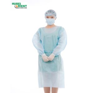 Breathable SMS Disposable Surgical Gown With Elastic Wrist