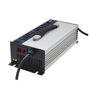 Silver 24V Li Ion Charger 65A Intelligent Lithium Battery Charger