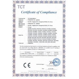 FORZATEC CO., LIMITED Certifications